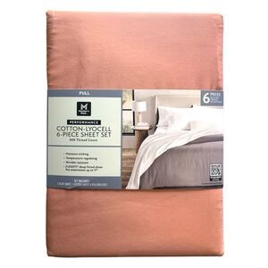 Terracotta - Member's Mark Performance Cotton-Lyocell 6-Piece Sheet Set, 500TC -